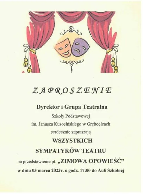 Idealne zaproszenie na spektakl